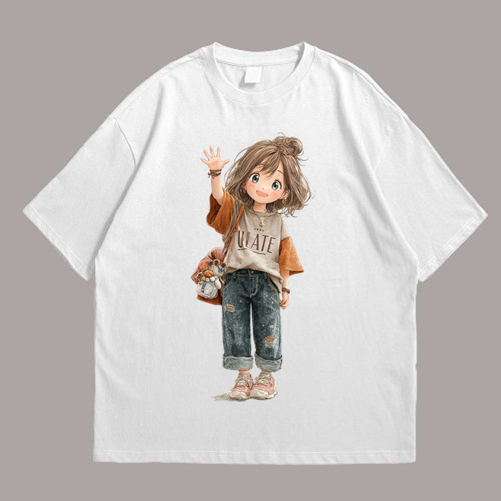 Little Wave of Happiness Front White