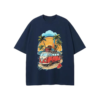Tropical Road Trip Front Dark Blue