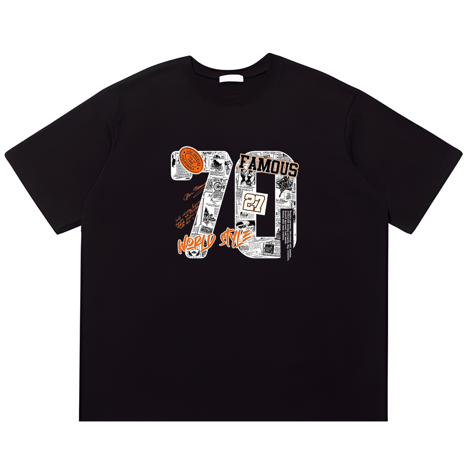 70 famous simple vintage fashion Tshirt