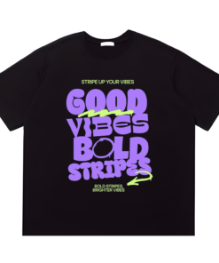 Good Vibes Bold Stripes Tshirt