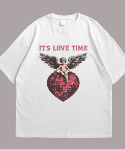 Retro Cupid Disco Heart Tshirt