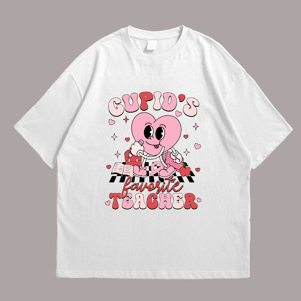 Retro Cupid Favorite Teacher Tshirt