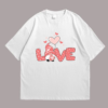 Valentine Gnome With Love Sign Fabric Panel Tshirt