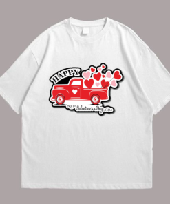 Valentines Day Love Truck Tshirt